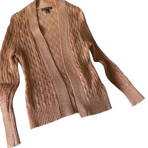 Banana Republic Women's Cable Knit Cardigan - Brown